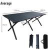 Zhongjun 120CM Portable Carbon Steel Roll-Up Camping Table