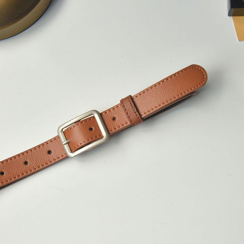 

And Chic Versatile Womens Fashion Waist Belt With Unique Hollow Buckle Perfect Students For 2.3cm Yellow