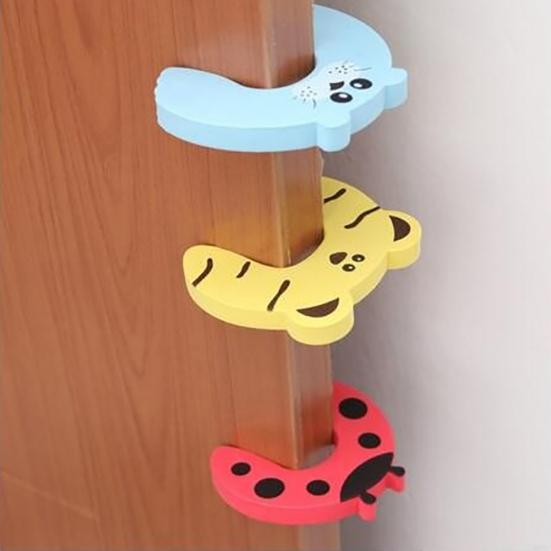 5 pezzi/set simpatico cartone animato colorato fermaporta protezione di sicurezza per le dita del bambino