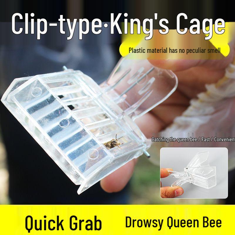 Plastic Clip Queen Cage: Bee Catcher Anti-Escape Tool