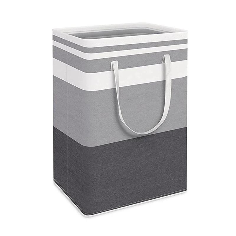 Dirty clothes storage basket Simplified Foldable Clothes Storage Box Large Capacity Waterproof Cotton Toy storage bucket L