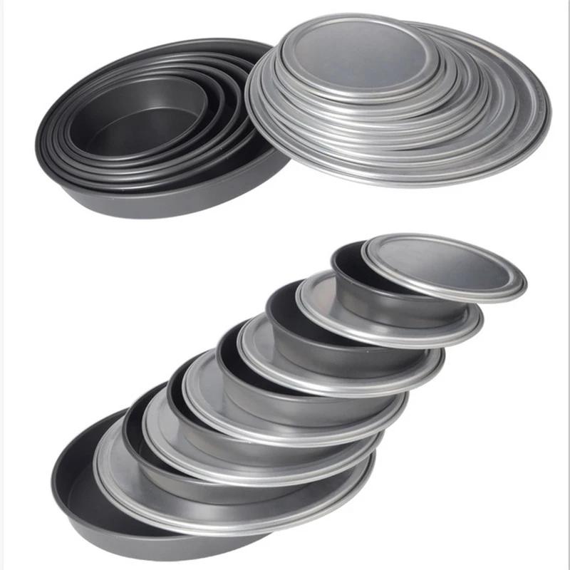 Pizza dough storage Baking Tray plate Non Stick Aluminum Pancake Pizza pan Screen Baking Tray Metal Bakeware Kitchen Baking Tool