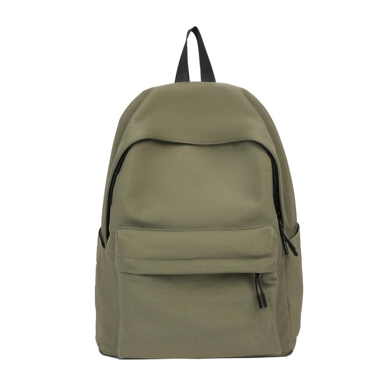 

TS JYL laptop bag,INS Backpack Japanese School Bag Simple Solid Nylon Waterproof Student One size fits all зелений