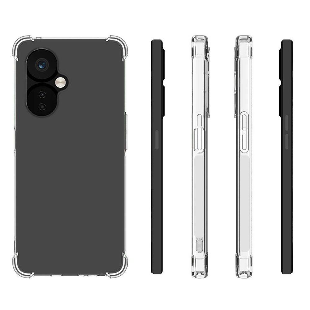 For OnePlus Nord CE 3 Lite 5G/Nord N30 5G Transparent TPU Phone Case Anti-slip Anti-drop Airbag Protection Phone Cover