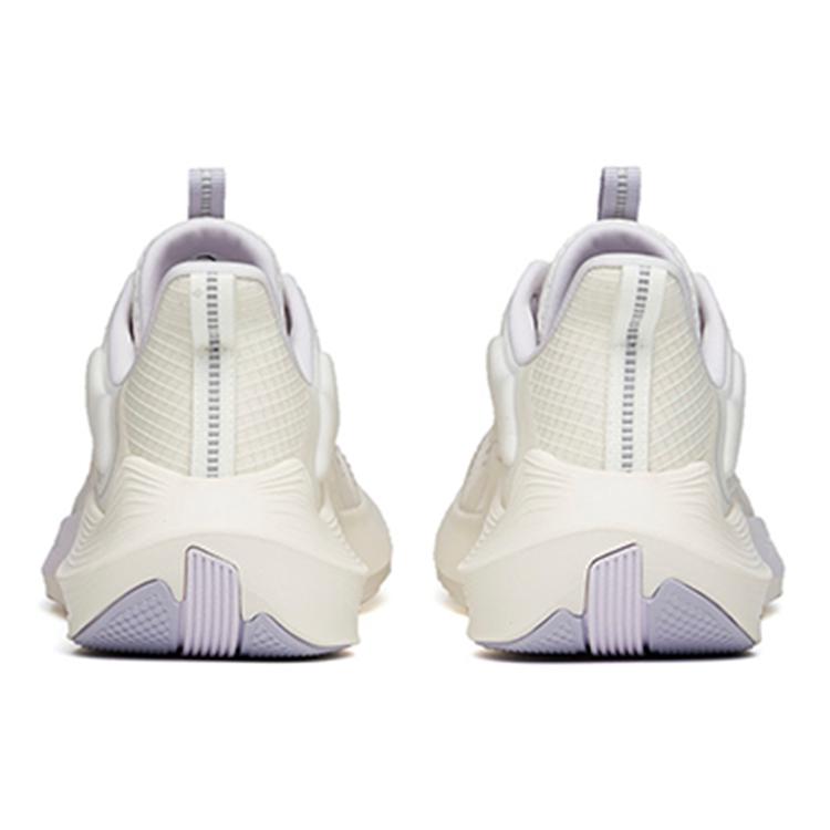 New Anta DuCi1 Cushioned Slip Resistant Abrasion Resistant Low Top A Shock Casual Running Shoes Women's White Purple Gray 922325581-2