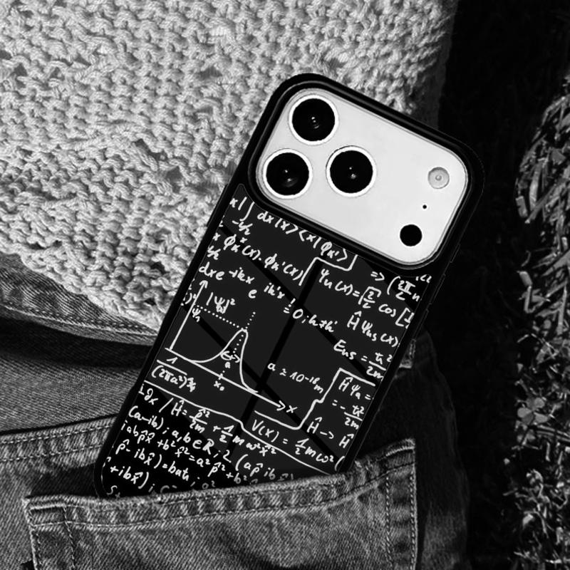 Physics Math Formula Equation soft mobile phone case Compatible with IPhone 17 16 15 14 13 12 11Pro Max 17 Air cover