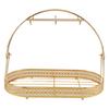 Mug Holder Stand Iron Coffee Cups Dishes Organizer Mug Drainer Storage Drying Rack with 6 Hooks for