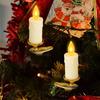 LED Clip Candle Light Set Flameless Flickering Christmas Tree Candle Lamp Electric Fake Candles for Home Christmas Party Decoration