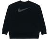 Nike Women'ss Logo Knit Crewneck Pullover Sweatshirt Black DD5468-010