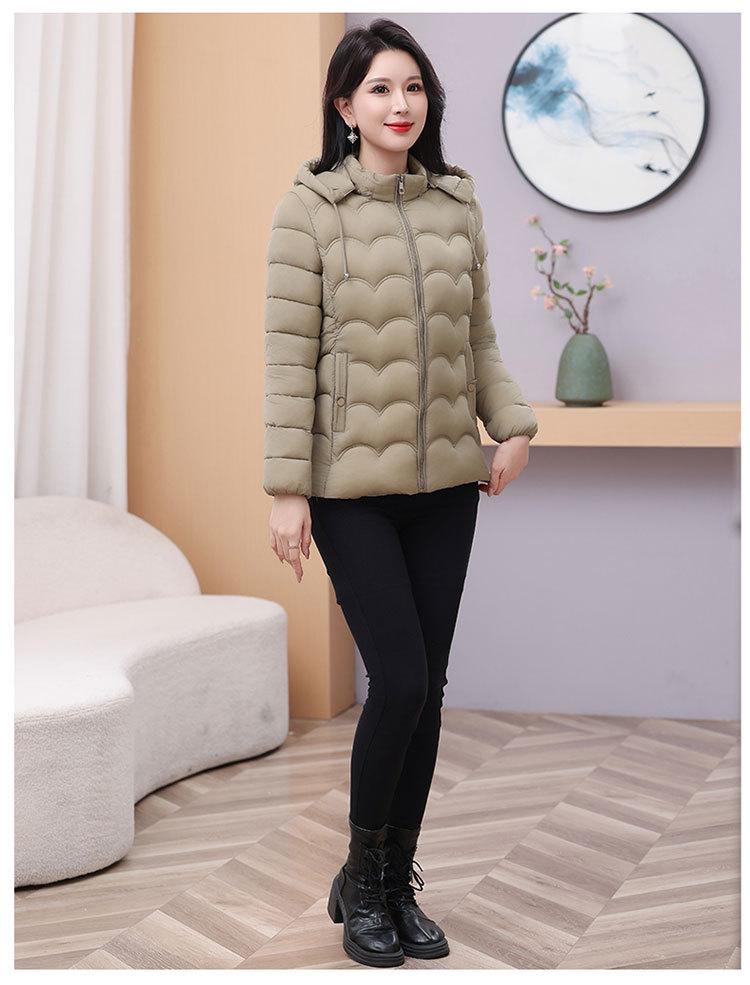 Damska Krótka Kurtka Puchowa - Lekka, Pogrubiona, Ciepła, Bawełniana Kurtka w Stylu Koreańskim