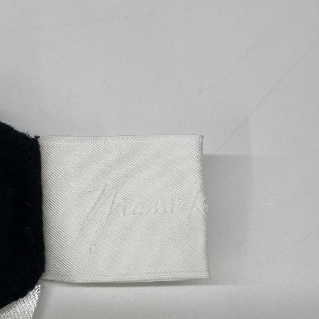 Mame Kurogouchi Black Landscape Graphic Sheer Knit Crew Neck Top tops 2 blackUsed