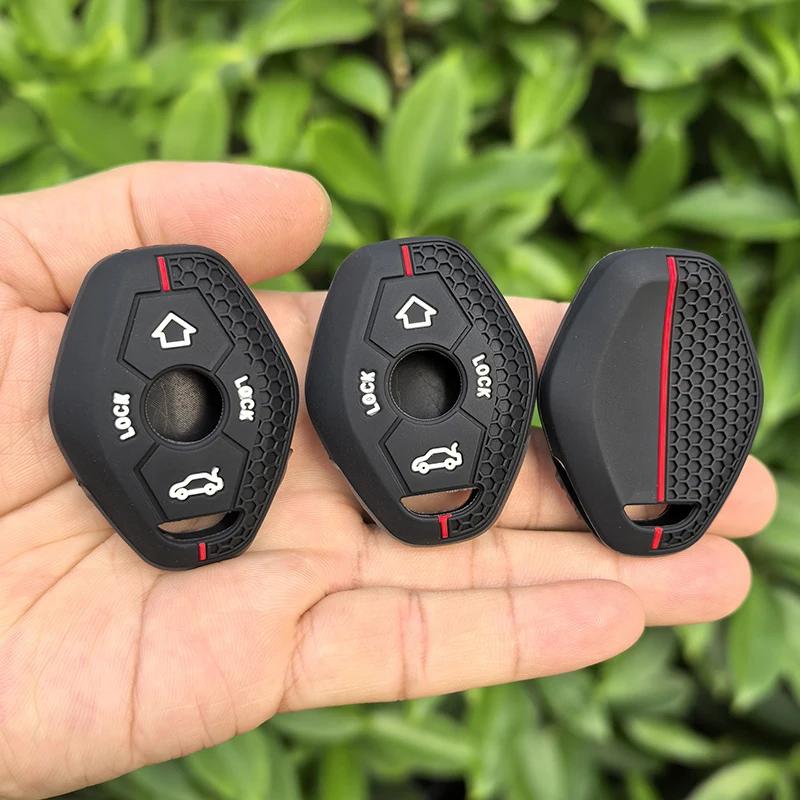 Silikon Autoschlüsselhülle Abdeckung Schale Für Bmw X3 X5 Z3 Z4 3 5 7 Serie E38 E39 E46 E83 1998 - 2005 Keyless Schutz Fob Zubehör