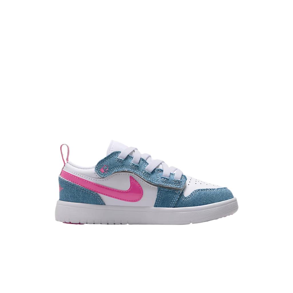 Jordan 1 Kids' Skateboarding Shoes Blue White Children Aged 3 7 Years Old HQ2003-400