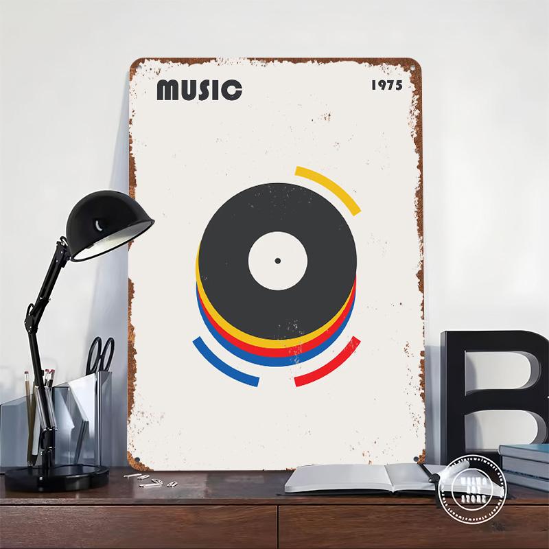 Vinyl Record Music Printed Poster Customized Wall Art Retro Vintage Metal Tin Signs for Luxury Home Decor Items Bar Accessories