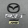 Front Head Grill Hood Bonnet Emblem Rear Tail Bumper Trunk Boot Mark Badge For MAZDA CX-5 2013 2014 2015 2016 Bright Black LOGO J1