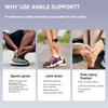 1 Paar Knöchelbandage Verstellbare Kompression Knöchelstütze für verstauchte Knöchel Starke Unterstützung und Atmungsaktive Knöchelstütze