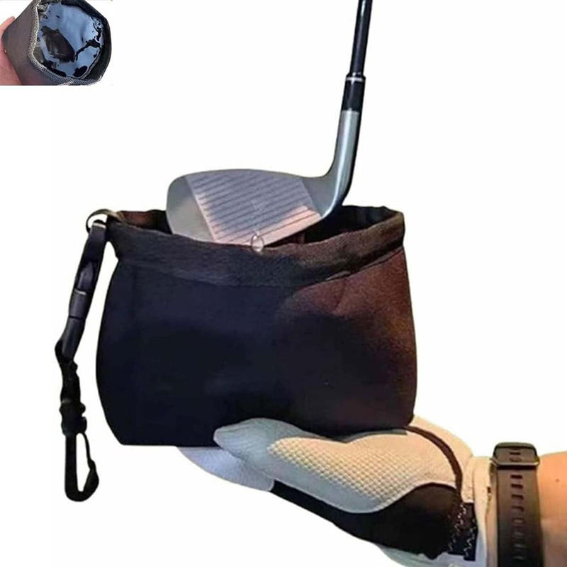 Easy-Clean Golf Scrub Bag Waterproof: Portable and DetachableEnhance Club On-The-Go-Essential Performance Accessory for Golfers