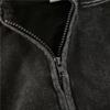 Retro Washed Distressed Men's Hooded Sweater Cardigan - Japanese Casual Spring/Autumn Style