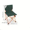 1Pc Camping Chair Outdoor Folding Chair, Light Portable Pony, Art Student Backrest Bench