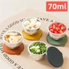 Leak-proof Seasoning Box Portable 304 Stainless Steel with Sealed Lid Condiment Containers Silicone Cover Sauce Cup