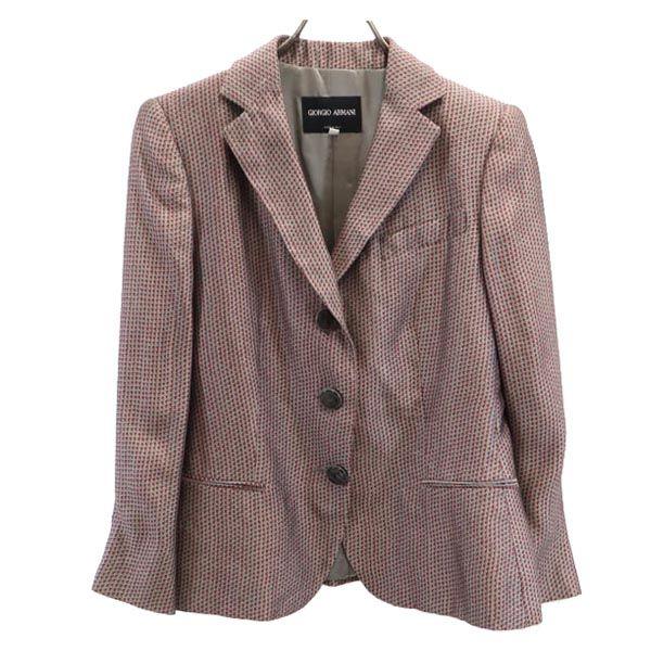 

GIORGIO ARMANI Сделано в Италии Комбинированный шелк Куртка с ручкой 44 Женская Б/у