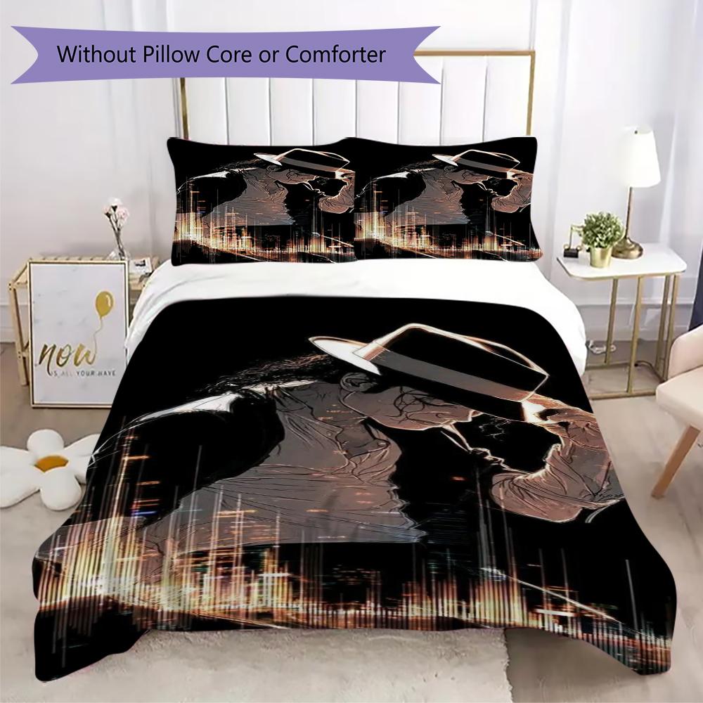 Michael Jackson Pop Legend Threepiece Set 1 Duvet Cover 2 Pillowcase Without Core Without Core Bedding Set Soft And Comfortable