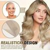 Realistic Bald Cap Unisex Skin Head Cap Fancy Film Bald Head Cap  Party Activity