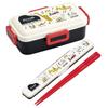 Skater Chopsticks and Chopstick Case Set, Snoopy Orchestra Design, 18cm, Antibacterial, Adult Size, Made In Japan, ABC3AG-A