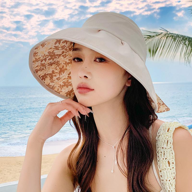 Hat Women's Spring and Summer Sunshade Sunscreen Hat Bucket Hat Outdoor Versatile Sun Hat