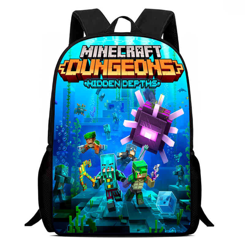 Minecraft Printed Backpack Children'S Elementary School Bag