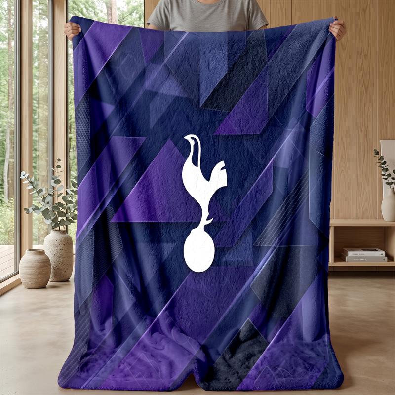 Tottenham Hotspur Theme Blanket Soft Flannel Blanket Plush Throw Blanket Cozy Sofa Bed Blanket for Home Decor