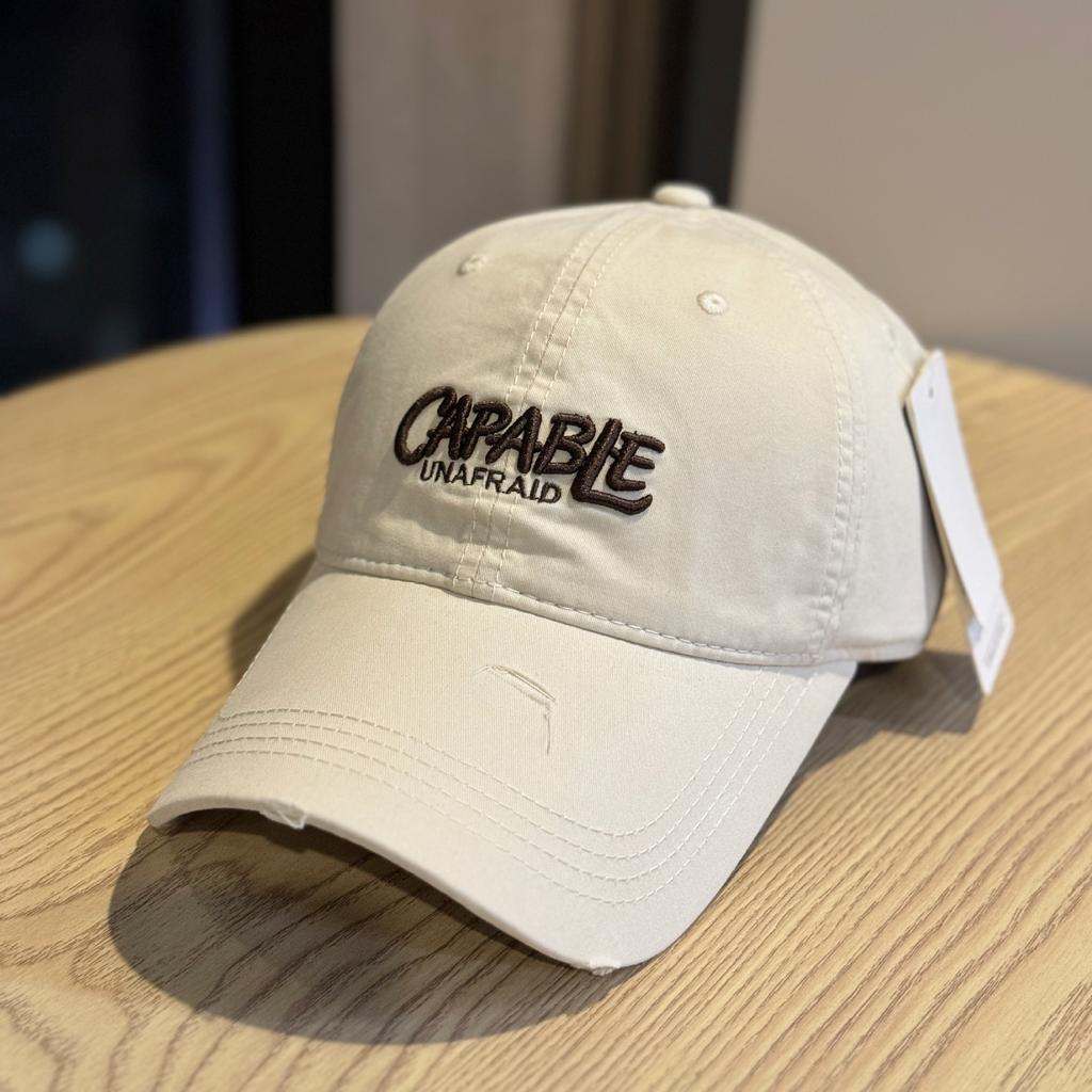 2026New Letter Embroidery Baseball Cap for Women, Korean Style, Soft Top, Simple and Versatile, Trendy Couple's Cap That Makes the Face Look Smaller