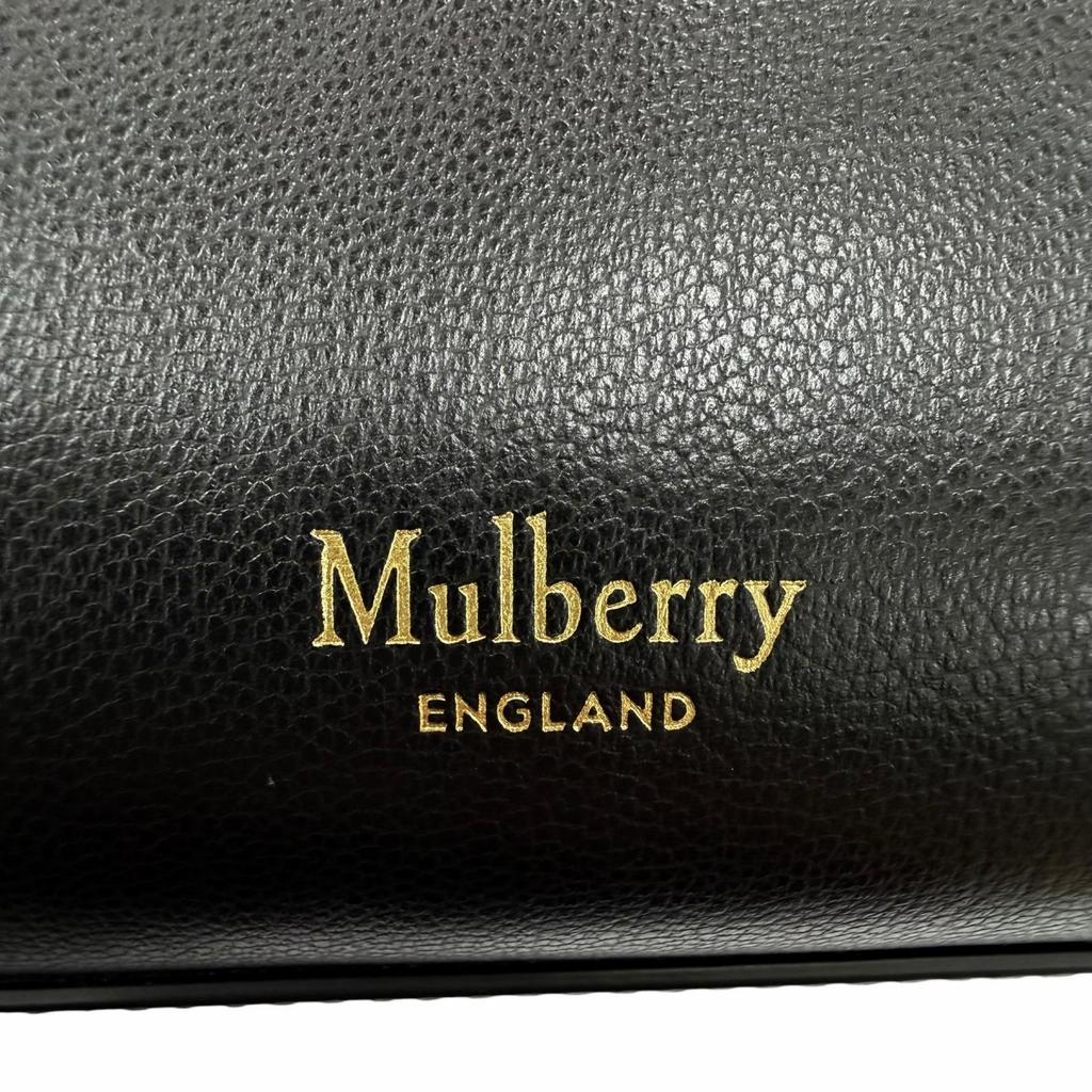Excellent MULBERRY Handbag Mini Iris Black Leather Women Used