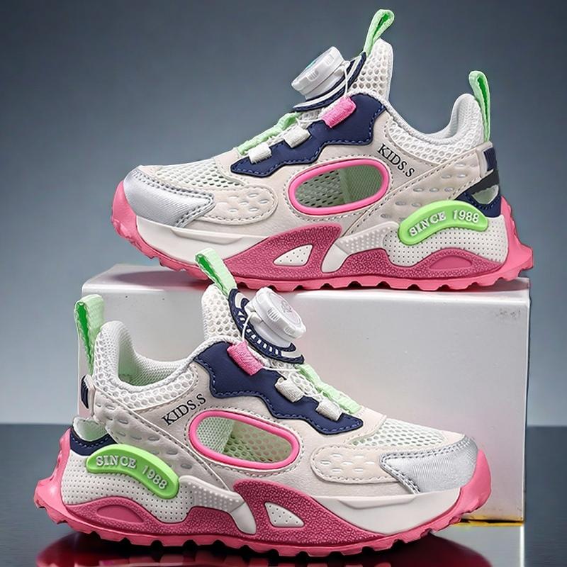 Girls' Sandals Summer Boys' Toe Cover Sports Single Mesh Shoes Large Children's Mesh Surface Anti-slip Girls' Frame Shoes