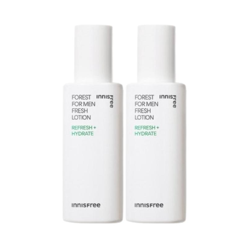Innisfree Forest For Men Fresh Lotion 140ml | Leichte Feuchtigkeitsspendende & Erfrischende Emulsion | Koreanische K-Beauty Männerpflege Feuchtigkeitscreme