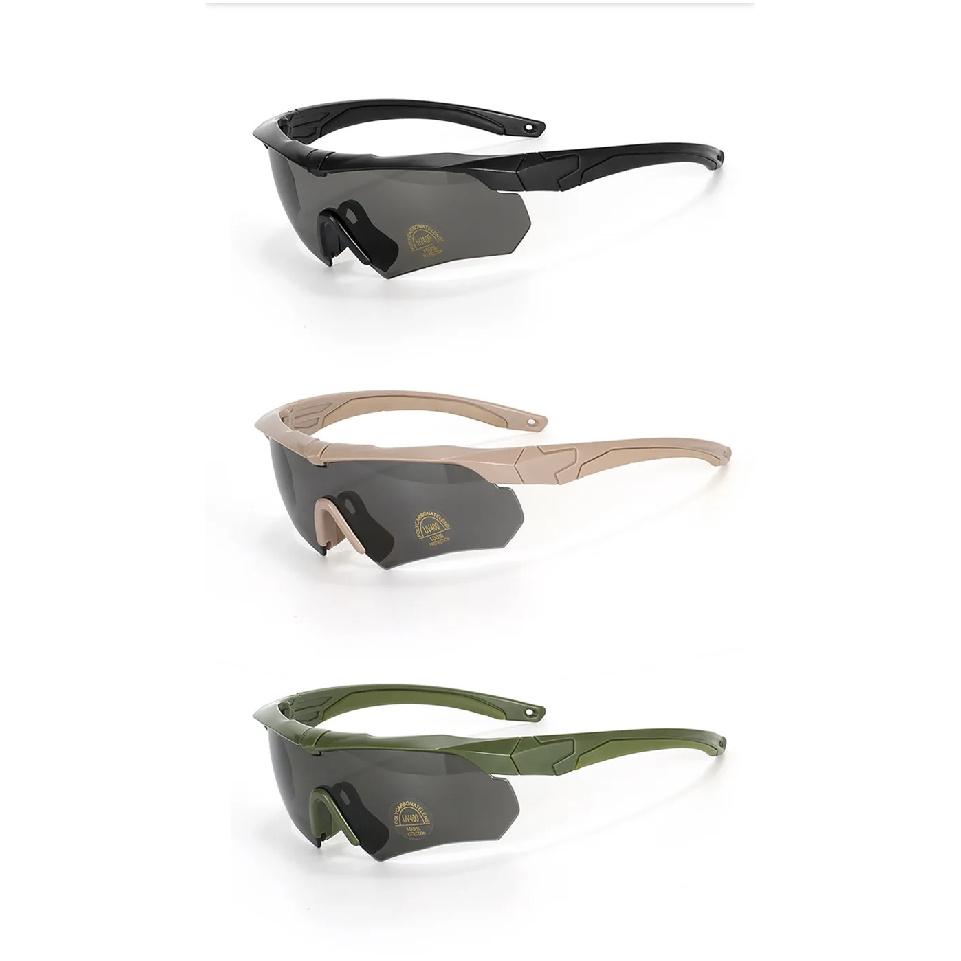 New Polarized Tactical Goggles 3 Lens Set Climbing Glasses Outdoor Sports Windproof Dustproof Safety Protective Glasses Eyewear