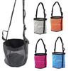 Outdoor-Pferdefutterbeutel mit verstellbaren sicheren Verschlüssen, wasserdichtem Boden und atmungsaktivem Stoff für Weideminerale Futter Größe L 24x25CM