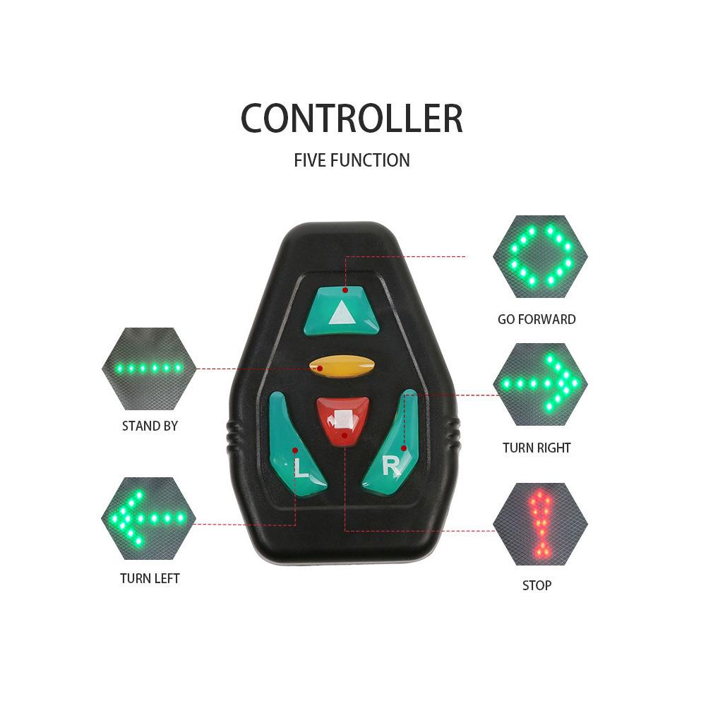 Wireless LED Cycling Safety Vest with Remote Control
