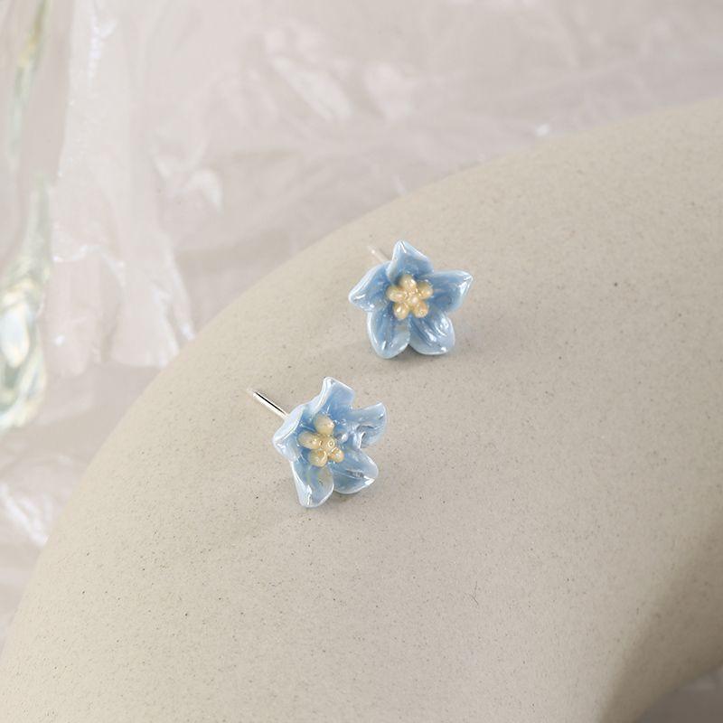 

Yanda 925 Sterling Silver Women s Stylish Retro Camellia Camellia earrings