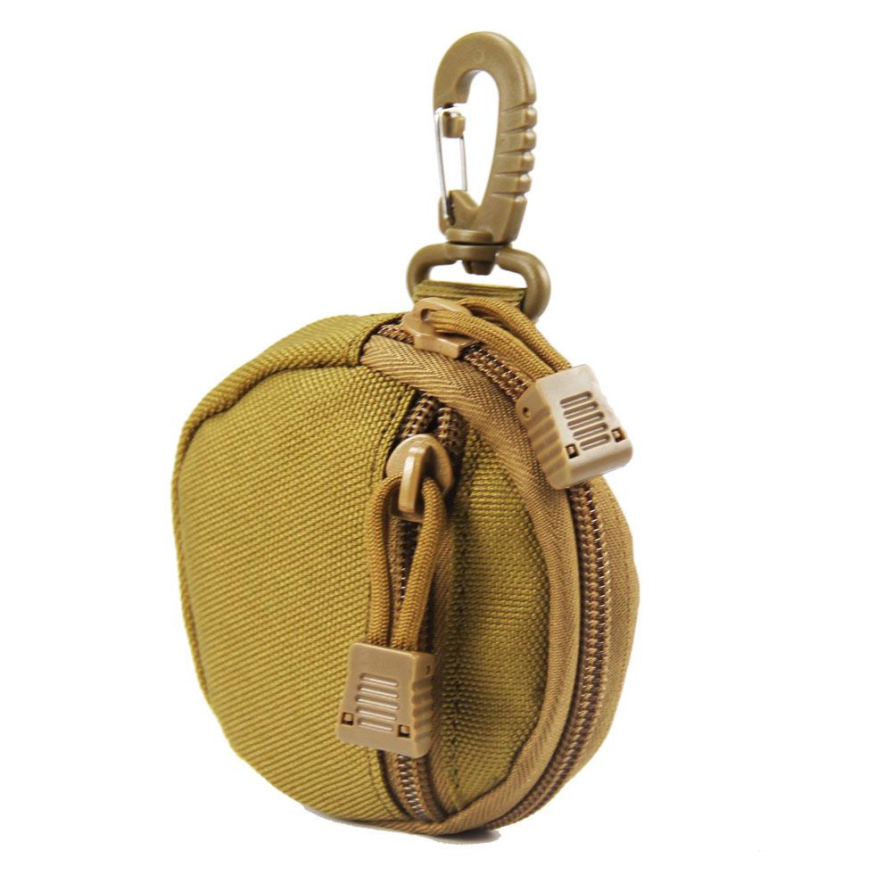 Outdoor sports circular key bag, headphones, USB flash drive, change storage, protection, small accessory bag