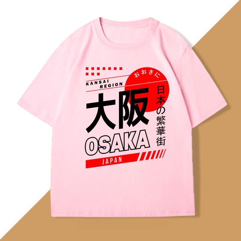 Japanese Style Osaka TShirt Vintage Street Wear Graphic T Shirts Cotton Short Sleeve Harajuku Tshirts WOMEN Clothing Top