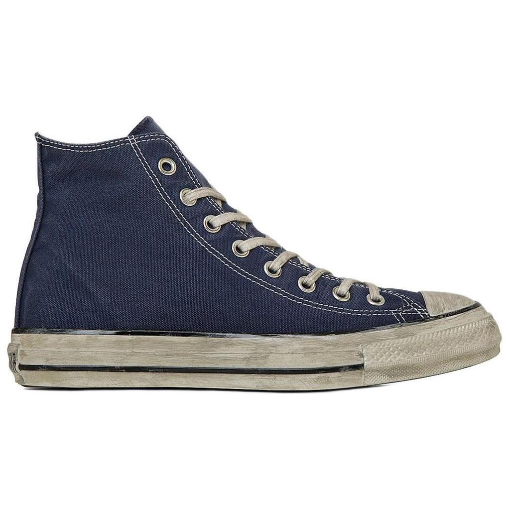 Converse All Star Aged Hi Comfortable Versatile High Top Canvas Shoes Unisex Sneakers Navy-Blue 31314080