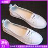 Cowhide new leather little white shoes women shallow mouth spring and summer new flat bottom leisure travel driving pregnant women and students