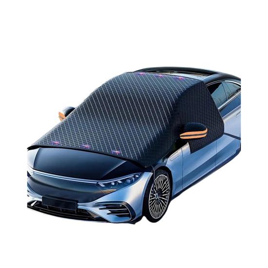 Car Windshield Cover Snow Protector Anti-Frost Sun Visor Magnetic Rainproof Freezing Snowproof UV Dustproof Summer Sunshade Fits Most Sedans MPVs SUVs