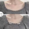 3-1pc, Anti Glare Buckle, High Gloss Pearl Brooch, Collar Changed To Small Shoulder Strap, Fixed Clothes, Skirts, Waist Changed To Large or Small