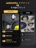 MIKKUPPA Wheel Lock Nuts M12 X P1.25 Taper Seat 60° Star Nuts Steel Anti-Theft 17HEX Length 35mm 19HEX/21HEX Socket Included Nissan Subaru Suzuki