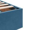 Ottoman Bed Frame with Storage Dark Blue 180 x 200 cm Velvet