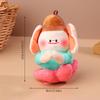 Creative Cartoon Buddha Plush Toy Soft Stuffed Doll Keyring Bag Pendant Cute Plush Dolls Keychain Car Key Decoration
