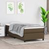 Box Spring Bed Frame Dark Brown 80 x 200 cm Fabric