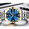 Men's Luminous Double Calendar Quartz Watch with Steel Strap – Hot-Selling